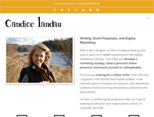 Tablet Screenshot of candicelandau.com